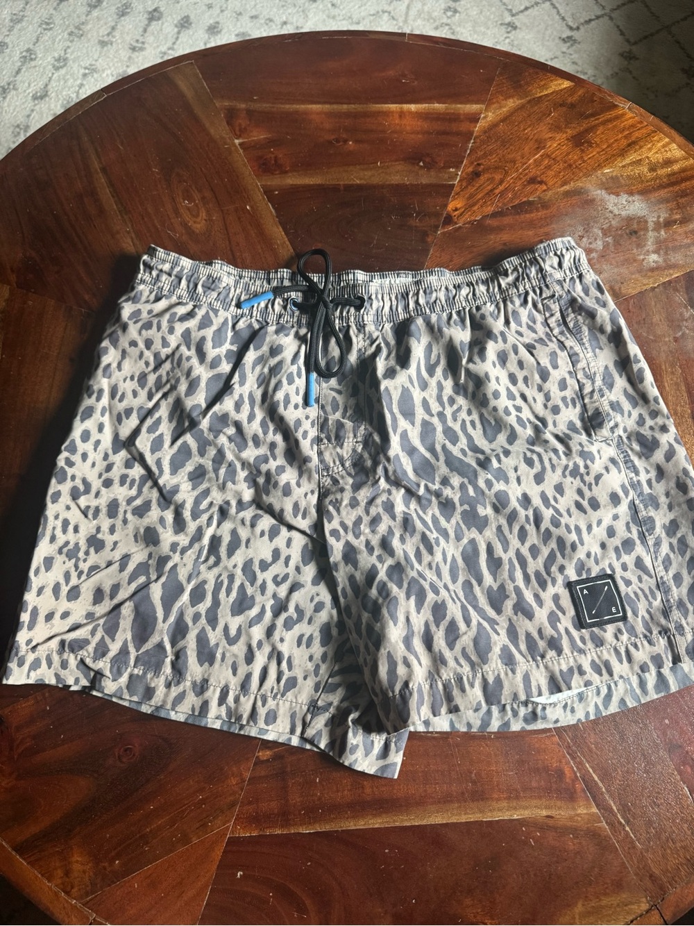 American Eagle Outfitters Leopard-Print Swim Trunks